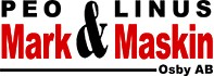 Peo & Linus Mark och Maskin AB logo