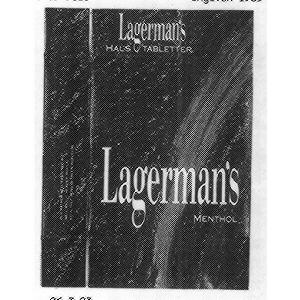 Lagerman's HALSTABLETTER Lagerman's MENTHOL