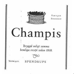 FAMILJEN SPENDRUP Champis Bryggd enligt samma hemliga recept sedan 1918 VOLYM 35 CL SPENDRUPS