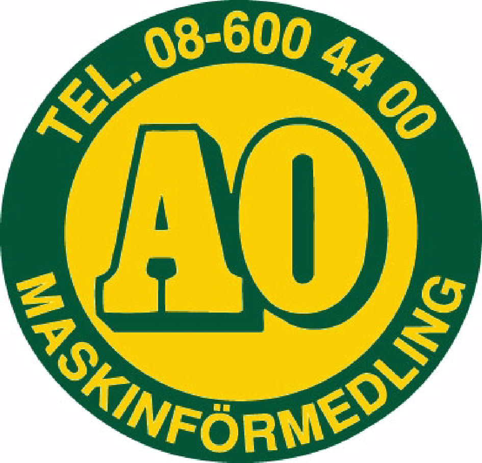 AO Maskinförmedling Tel. 08-600 44 00
