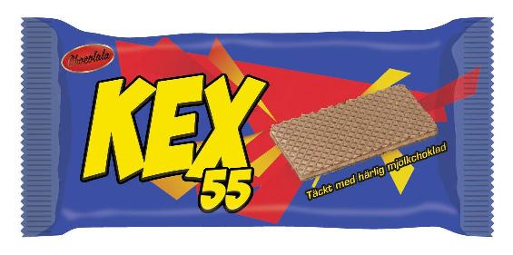 Kex 55 Chokolata Täckt med härlig mjölkchoklad