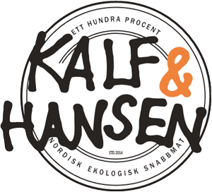 ett hundra procent  KALF & HANSEN nordisk ekologisk snabbmat