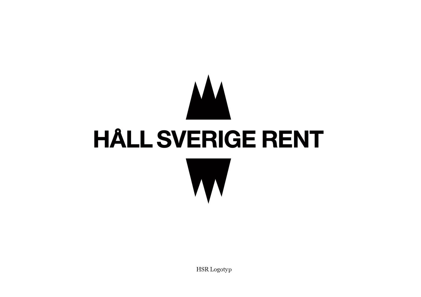 HÅLL SVERIGE RENT HSR Logotyp