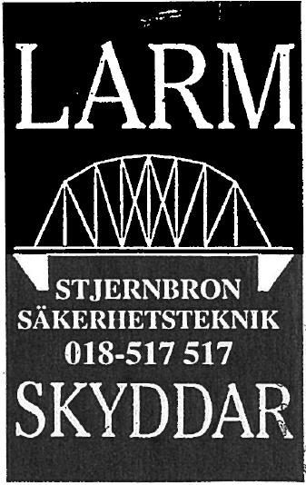 LARM SKYDDAR STjERNBRON SÄKERHETSTEKNIK 018-517 517