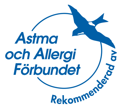 Rekommenderad av Astma och Allergi Förbundet