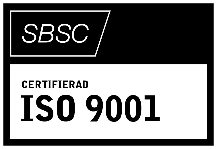 SBSC Certifierad ISO 9001