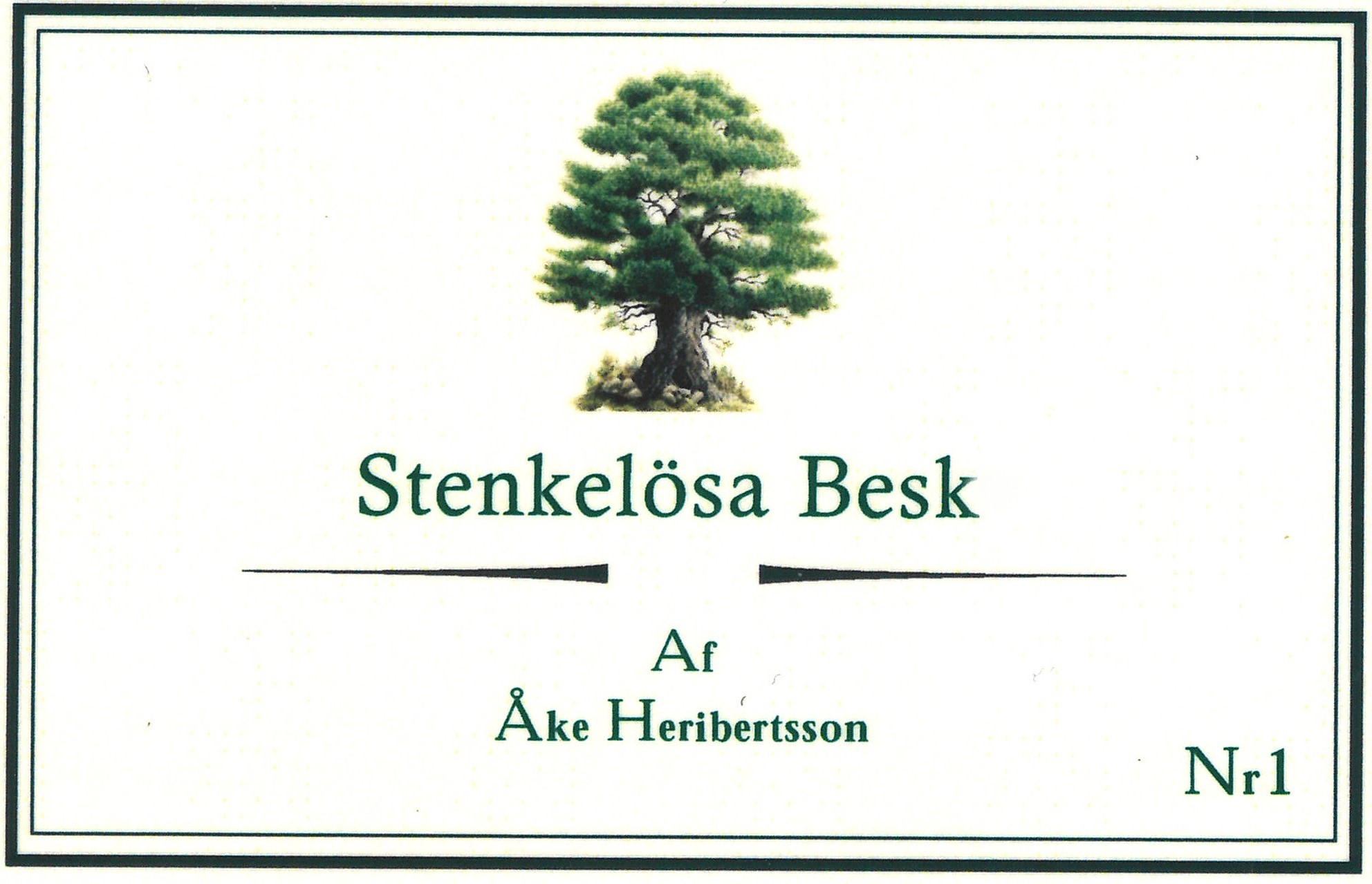 Stenkelösa Besk Af Åke Heribertsson Nr1